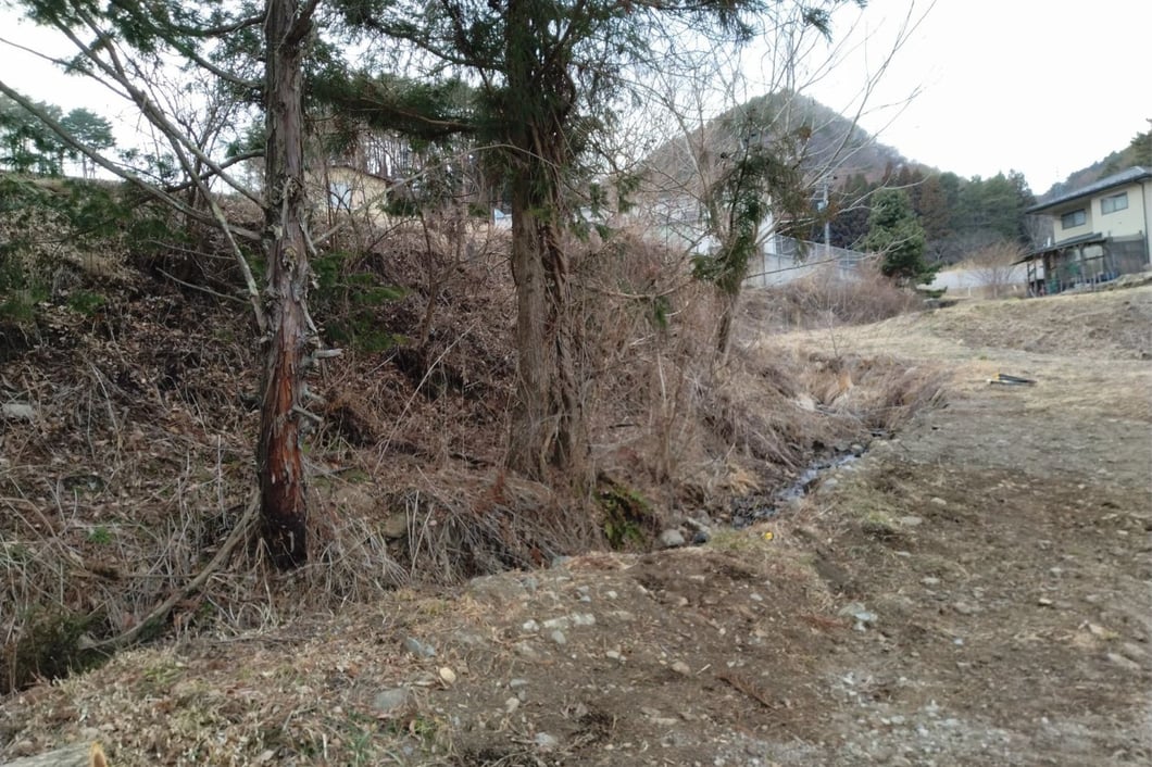 施工前の水路