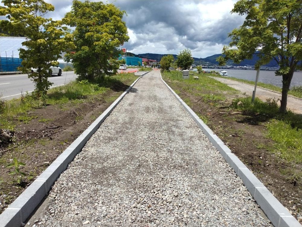 エプロン付き地先境界ブロック
